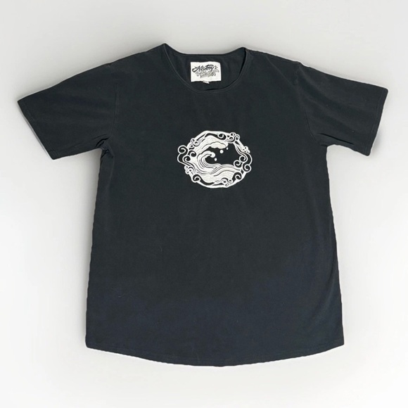 Vintage Y2K Action Wave Graphic Tee S History’s Strongest Surf Skate Streetwear - Picture 1 of 7